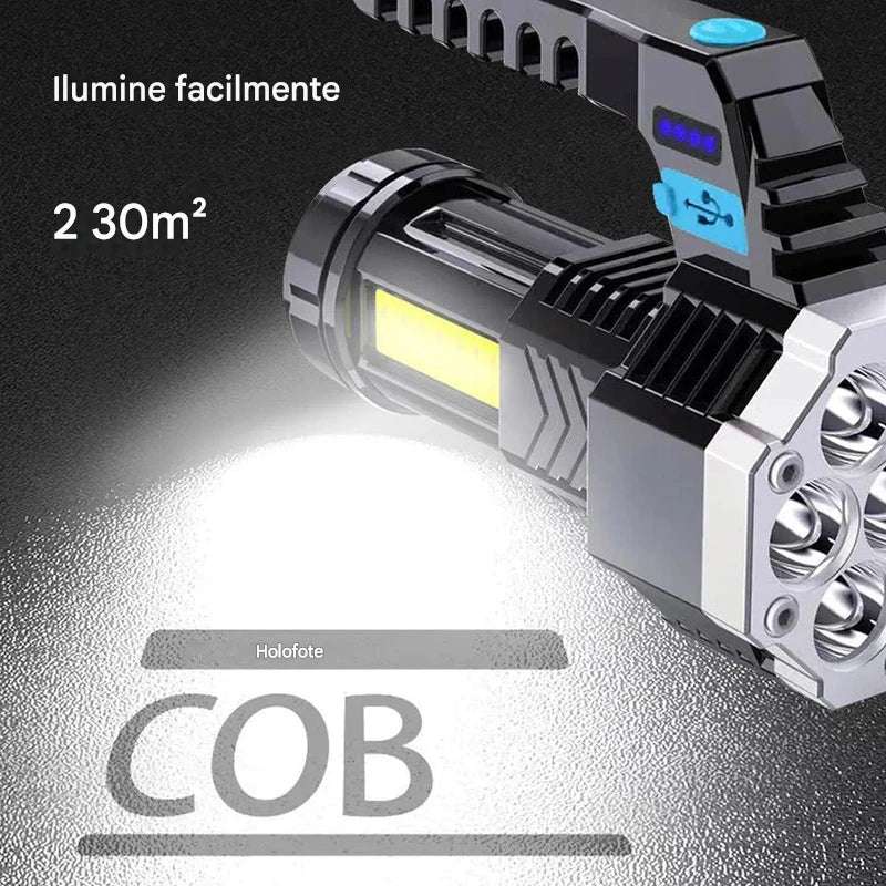 Lanterna LED Ultra Brilhante – Até 7 LEDs | Modelo MT080 / MT046