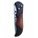 Canivete Automático Saque Rápido Tatico Militar C/ Cabo Madeira