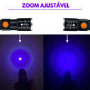 Lanterna De Led Potente Luz Negra Ultravioleta Uv Escorpião WL-7055