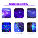 Lanterna De Led Potente Luz Negra Ultravioleta Uv Escorpião WL-7055