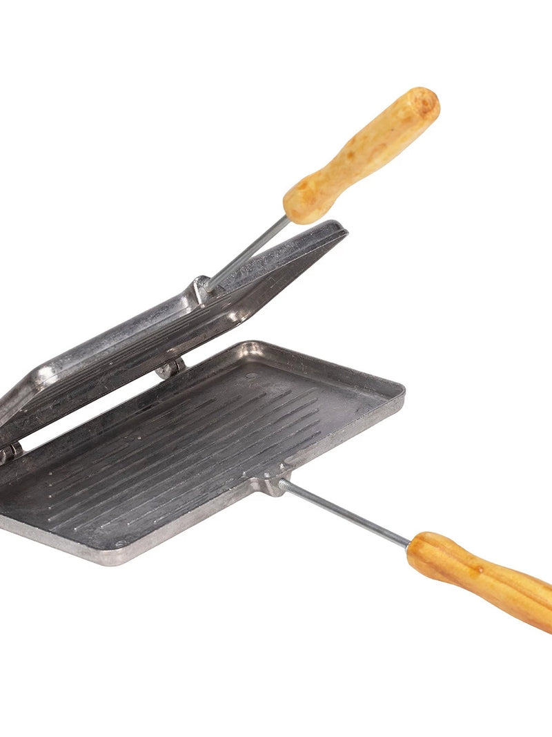 Tostex Baurutex Sanduicheira Forma Dupla Com Cabo De Madeira