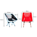 Cadeira dobrável portátil – Em alumínio e tecido Oxford 600D, ultraleve, com bolsa, ideal para praia, camping e pesca.