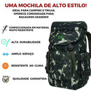 Mochila Masculina Camping Impermeável Ideal Para Trilhas Viagens Reforçada e Super Espaçosa