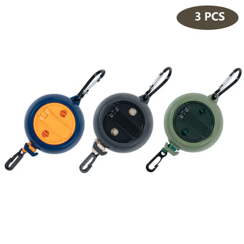 Cordão de varal portátil – Linha ajustável de 10m, ideal para secar roupas em viagens, camping, hotéis e uso interno/externo.