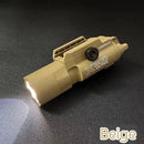 X400U – Lanterna e ponteiro laser 2 em 1, alta intensidade, compatível com trilho 20mm para airsoft, caça e jogos táticos.