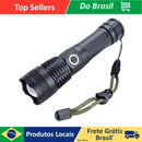 Lanterna Tática T9 – Potente e resistente à água, ideal para camping, segurança, sítios e fazendas.