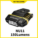 Nitecore NU11 – Farol recarregável USB-C, 150 lúmens, sensor IR, bateria embutida, ideal para pesca e trilhas.