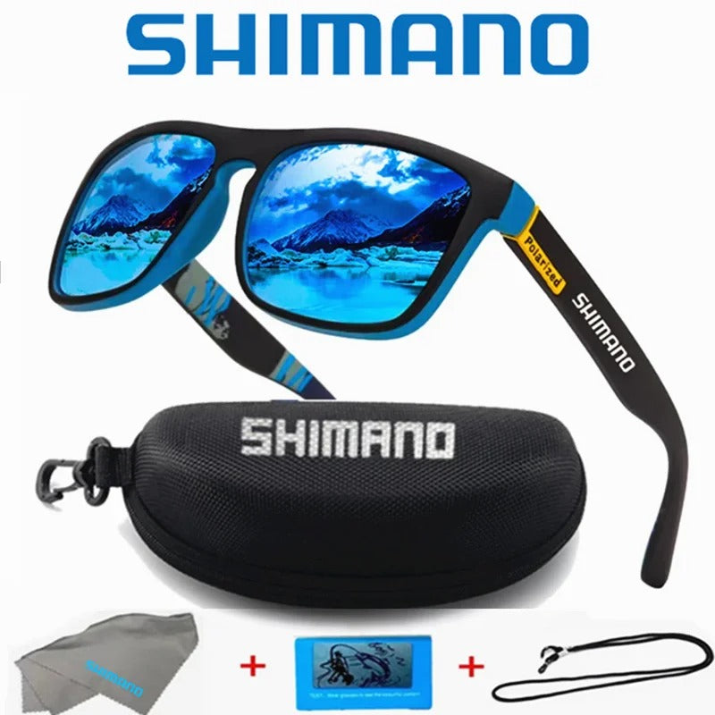 Shimano – Óculos polarizados UV400 unissex, ideais para pesca, ciclismo, caça e esportes ao ar livre.