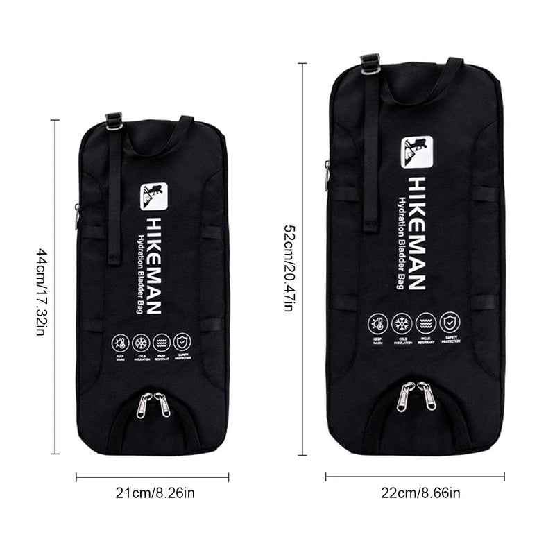 Saco térmico isolado – Capa protetora para bexigas de água 1–3L, mantém a temperatura por mais tempo, ideal para camping e esqui.