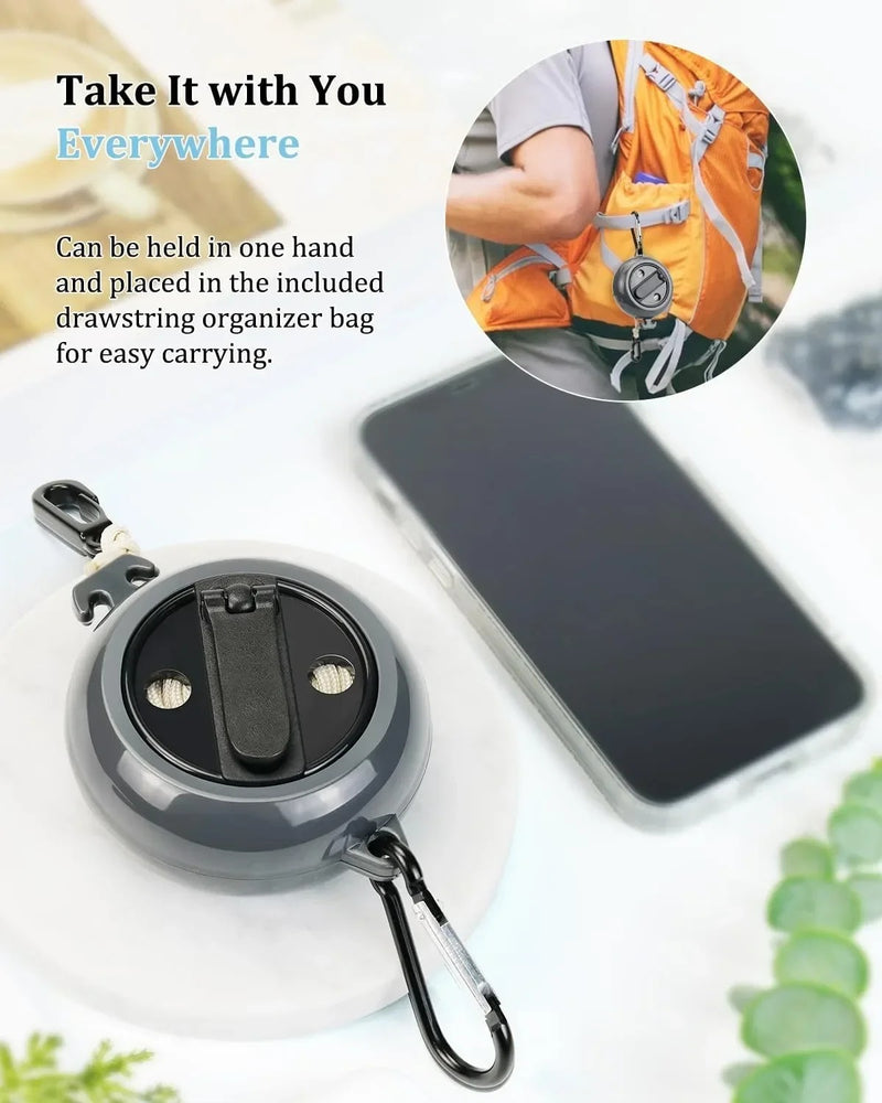 Cordão de varal portátil – Linha ajustável de 10m, ideal para secar roupas em viagens, camping, hotéis e uso interno/externo.