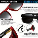 Shimano – Óculos polarizados UV400 unissex, ideais para pesca, ciclismo, caça e esportes ao ar livre.