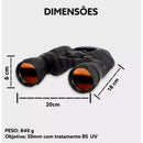 Binóculo Profissional 20x50 – Longo Alcance (Até 10km)