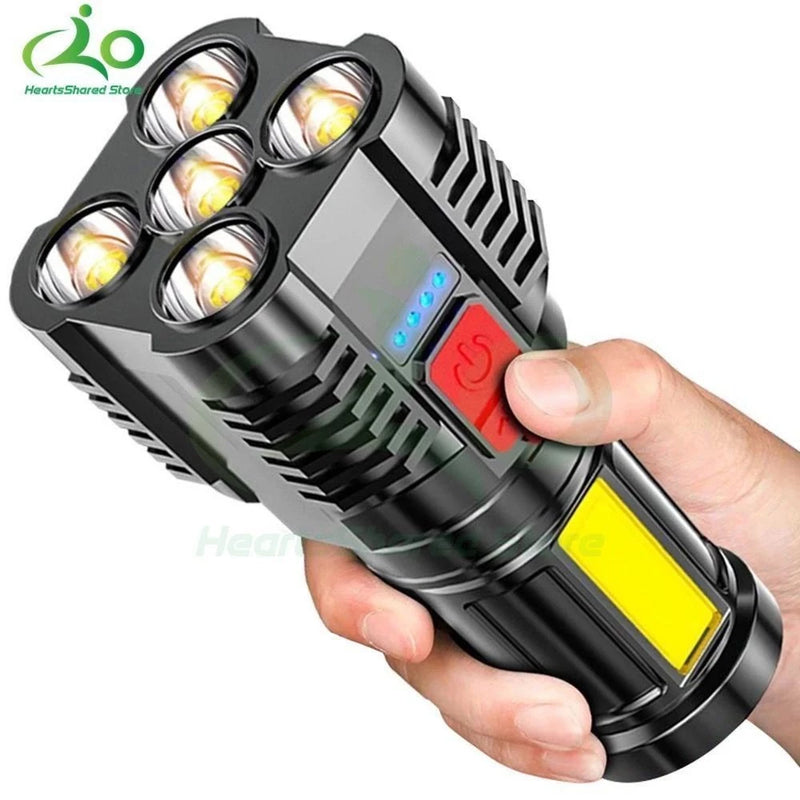 Lanternas Táticas LED Potentes – MT110 (Bronze + Preta)