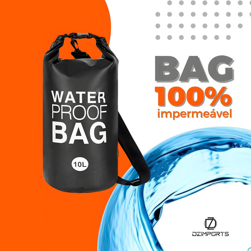 Bolsa Impermeável Saco Estanque 5l / 10l / 20l Camping Bag Mochila Pesca Agua Jetski Caiaque Natação