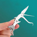 Faca dobrável criativa tubarão mini faca ao ar livre tático ferramenta edc faca cortador portátil expresso chaveiro faca de bolso frutas